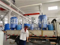 蘇州客戶預(yù)定的真空排氣定壓補水裝置，全自動加藥裝置，排氣除污裝置發(fā)貨啦！